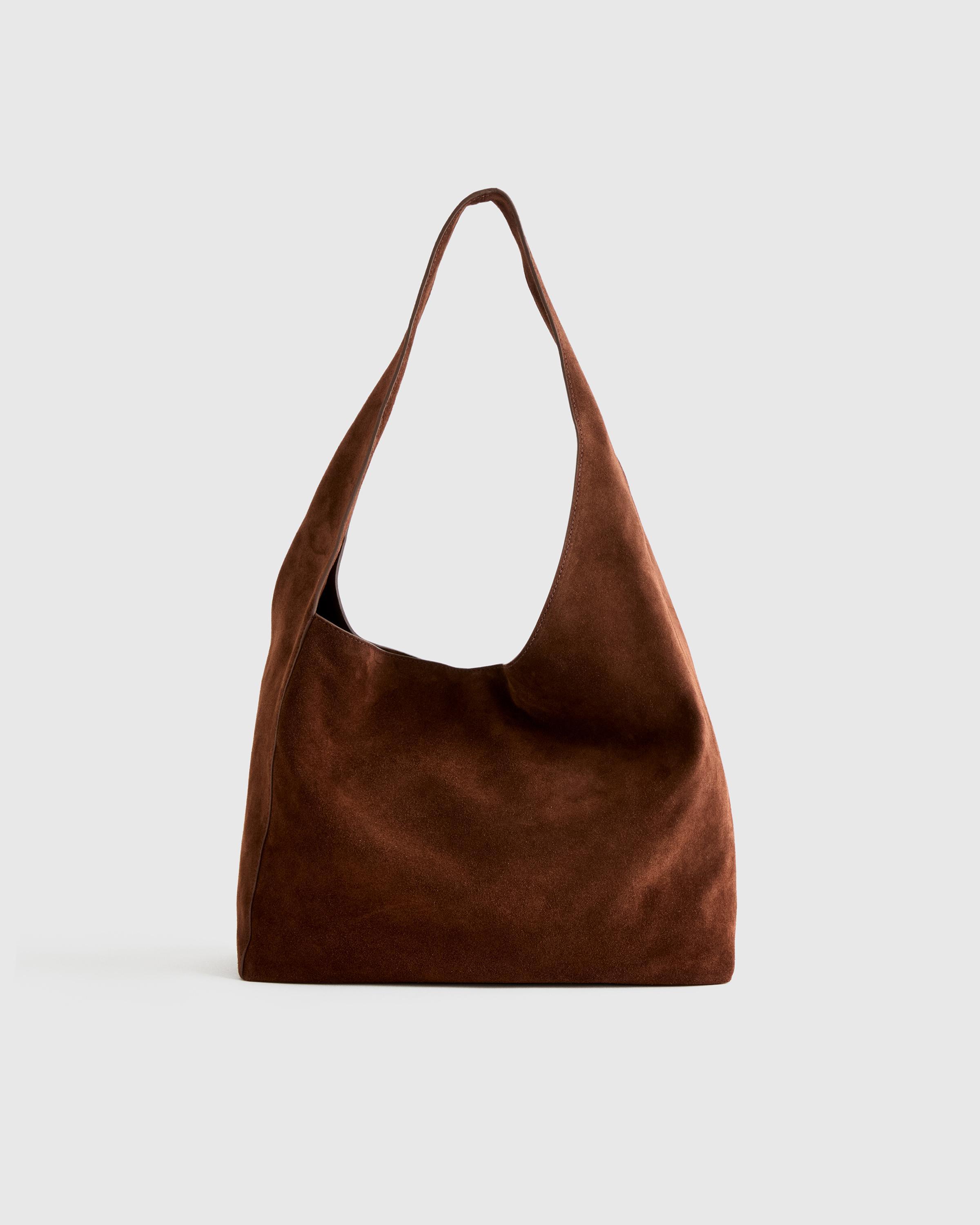 Italian Suede Slouchy Shoulder Bag Product Image