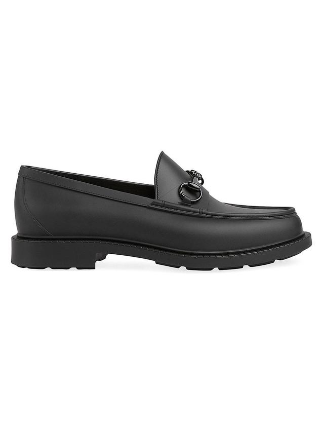 Men's New Dark Rubber Bit Loafers Product Image