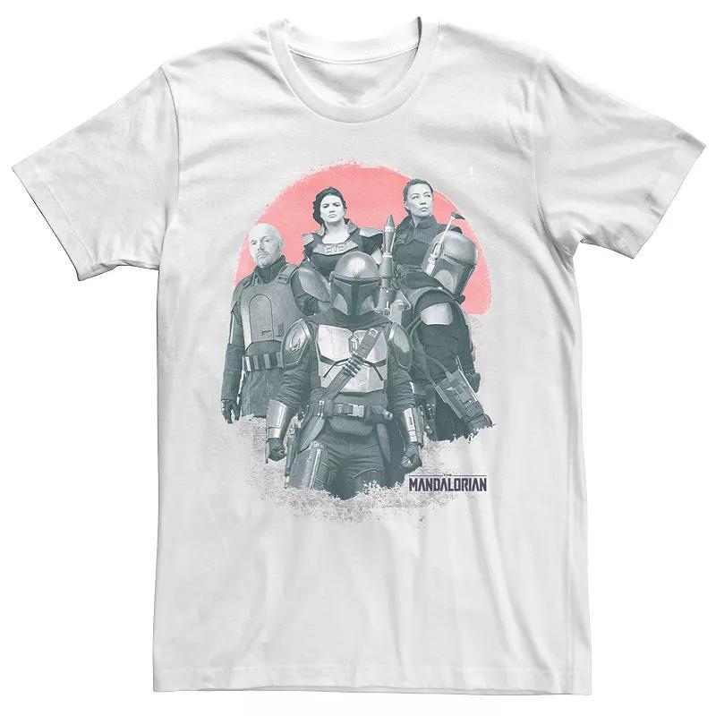 Mens Star Wars: The Mandalorian Group Shot Red Sun R15 Tee Product Image