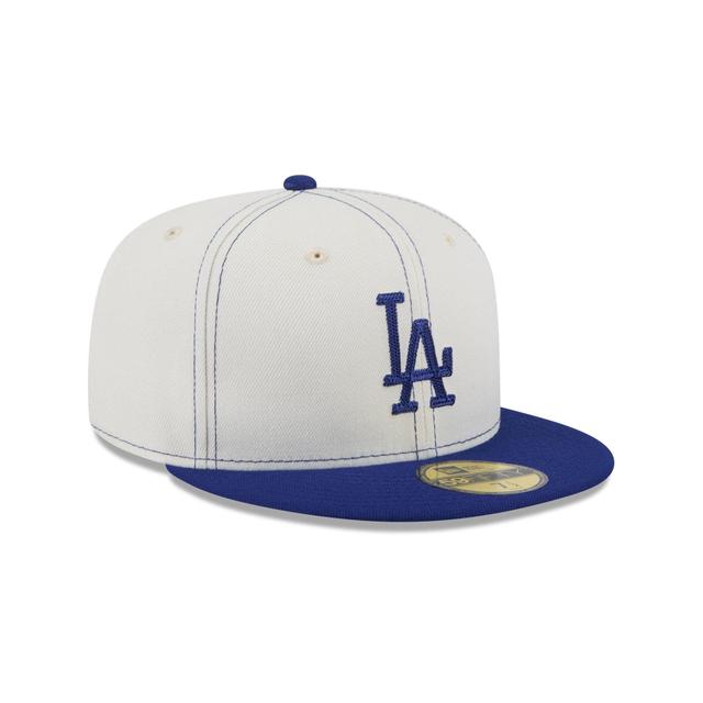 Los Angeles Dodgers Sandy Linen 59FIFTY Fitted Hat Male Product Image