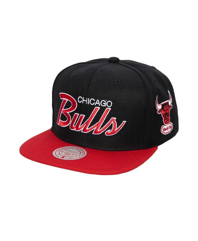 Mens Mitchell & Ness Chicago Bulls Hardwood Classics MVP Team Script 2.0 Snapback Hat Product Image