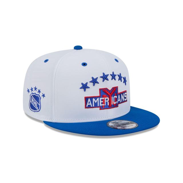 New York Americans Vintage Satin 9FIFTY Snapback Hat Male Product Image