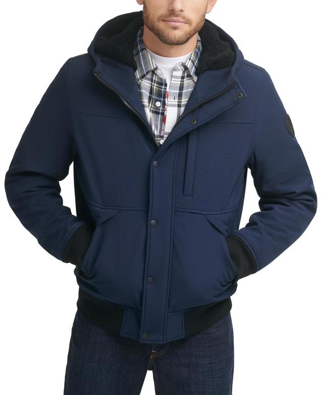 Levis Mens Soft Shell Sherpa Lined Hooded Jacket Product Image