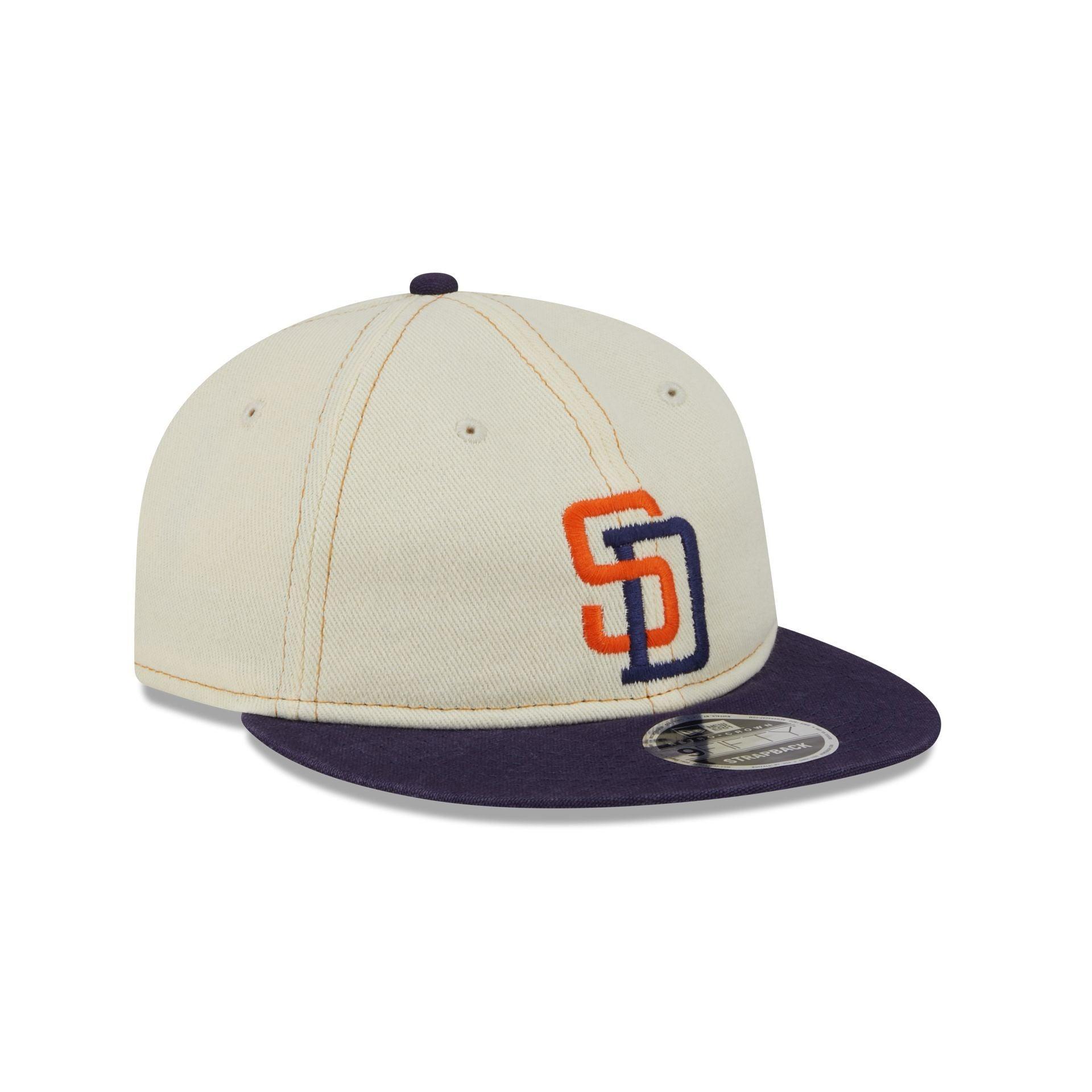 San Diego Padres Chrome Denim Retro Crown 9FIFTY Adjustable Hat Male Product Image