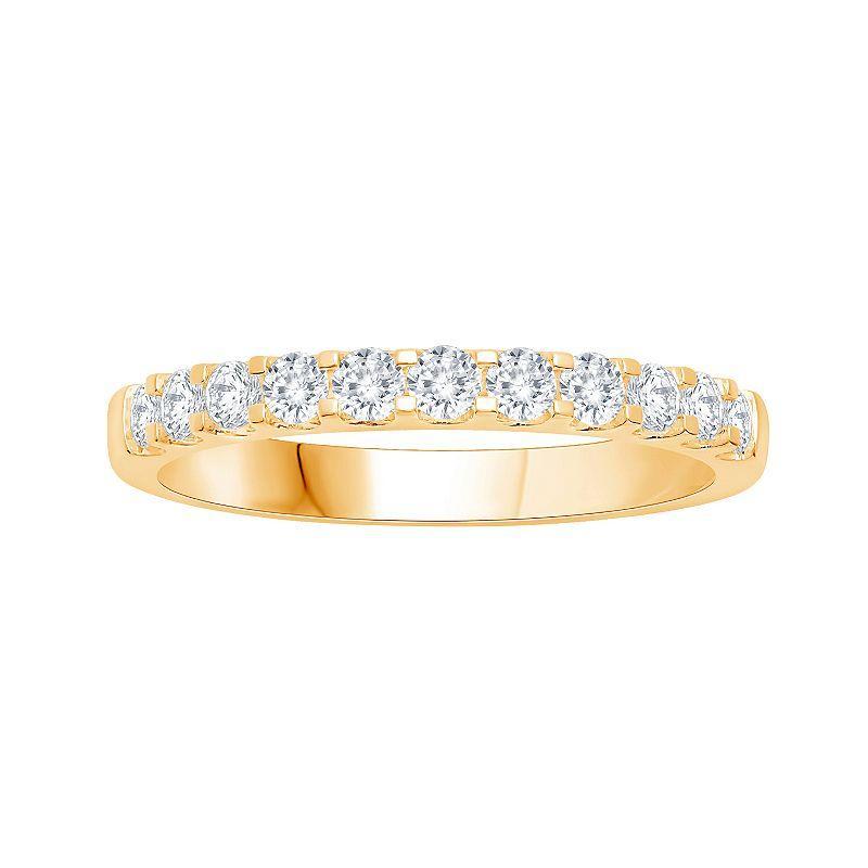 Diamond Medley 14k Gold 1/2 Carat T.W. Lab-Grown Diamond Ring, Womens White Product Image