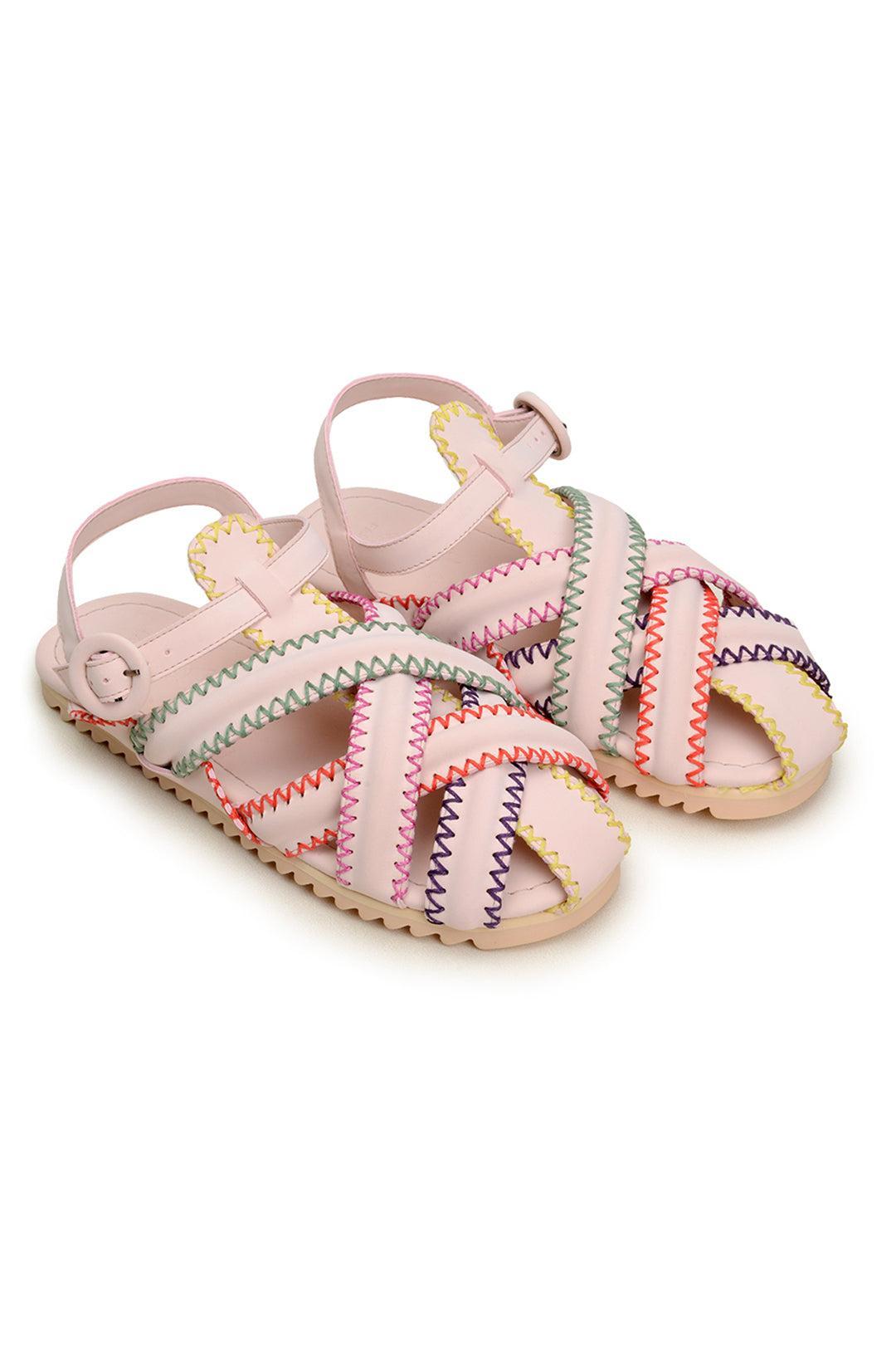 NUDE ZIGZAG SANDAL product image