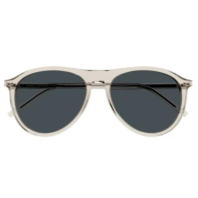 Eyewear Aviator Frame Sunglasses In Beige Product Image