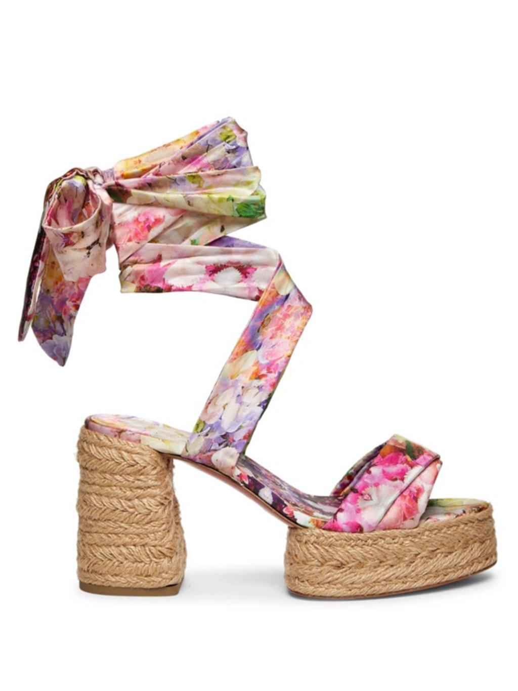 Mariza Du Desert Blooming Ankle-wrap Red Sole Sandals Product Image