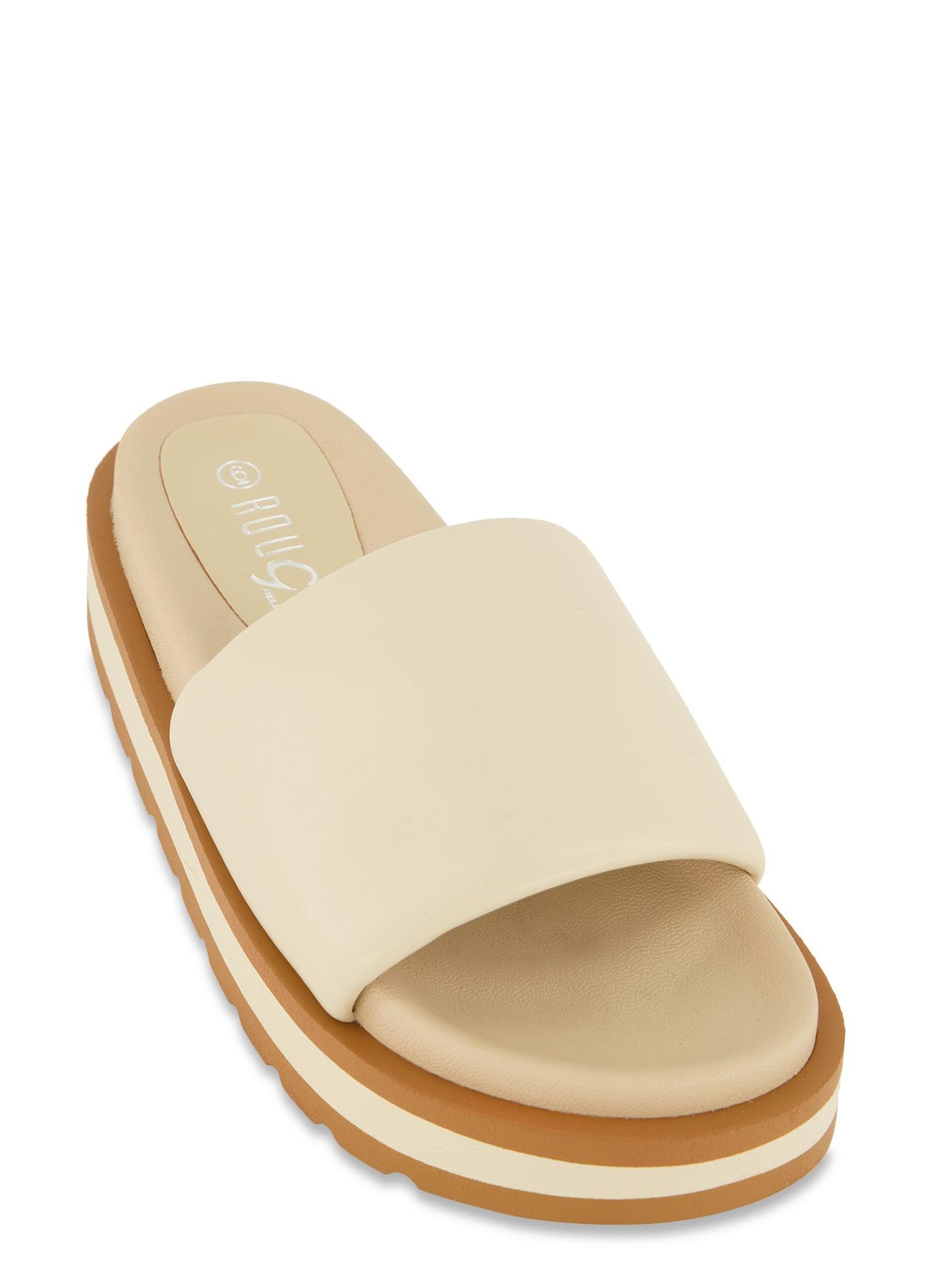 Womens Low Platform Slide Sandals product image