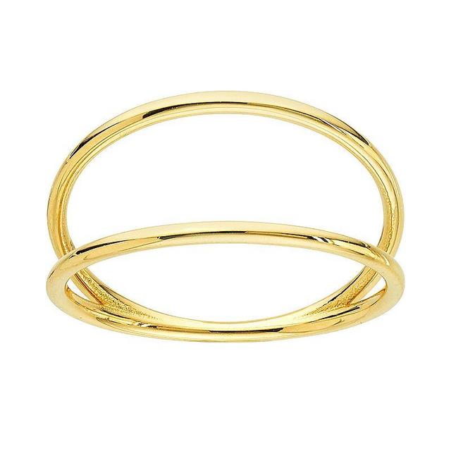 14k Gold Double Row Wire Ring, Womens Product Image