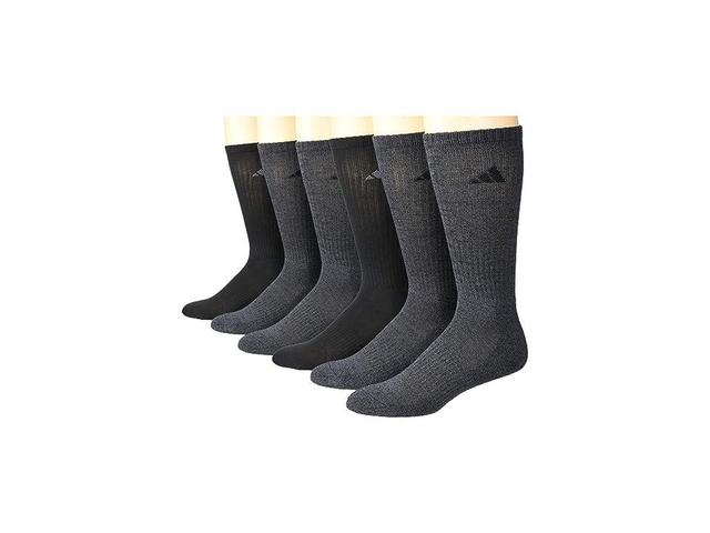 Mens adidas 6-pack Athletic Cushioned Crew Socks Product Image