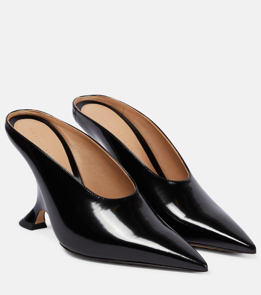 BOTTEGA VENETA Rocket 90 Leather Mules In Black   Product Image