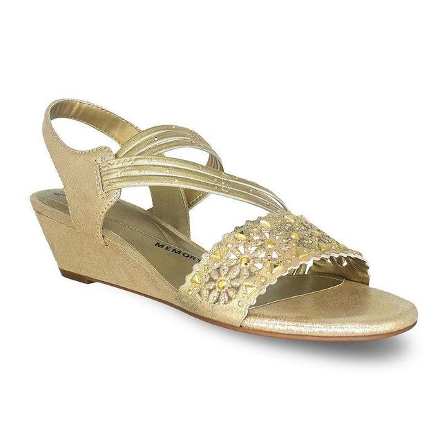 Impo Womens Gatrina Embellished Stretch Wedge Sandals Product Image