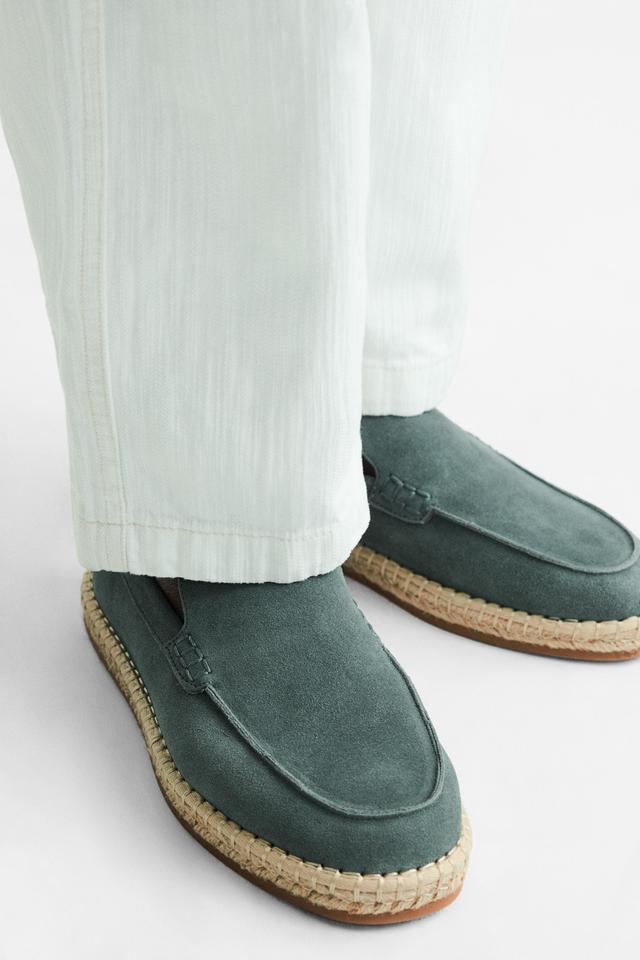 JUTE SOLE LEATHER LOAFERS Product Image