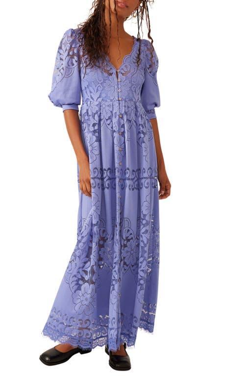 Free People Shadow Dance Midi (Persian Jewel) Women's Dress Product Image