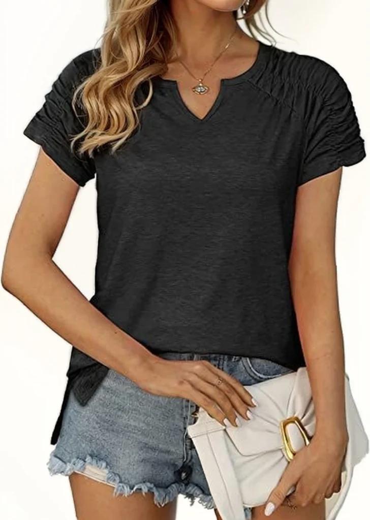 Olivia Mark –  Ladies Elegant Off-Shoulder Short Sleeve T-Shirt product image