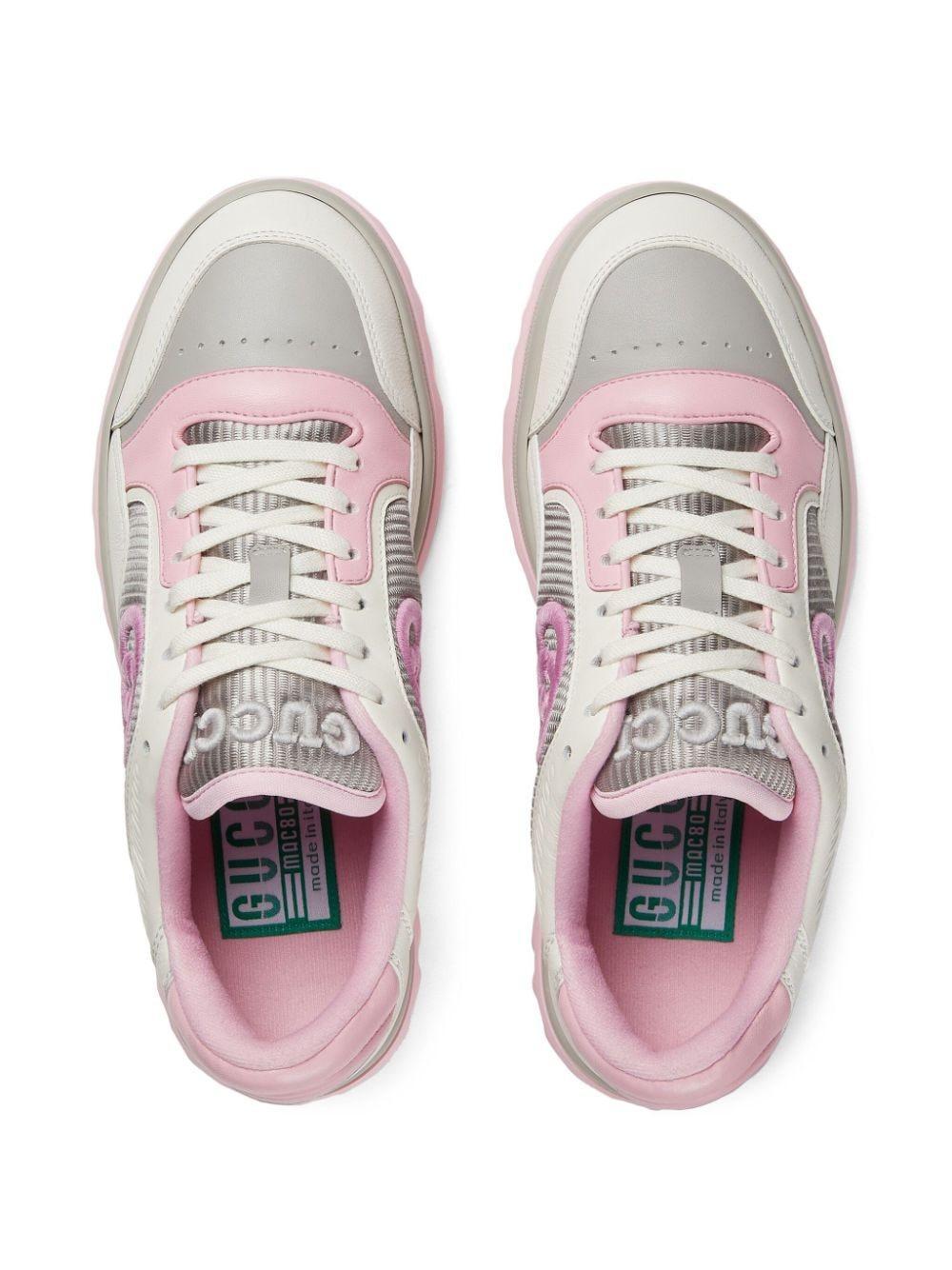 Mac80 Leather Sneakers In Pink Product Image