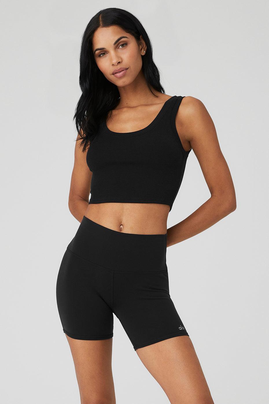 Ribbed Wellness Tank - Black Female Product Image