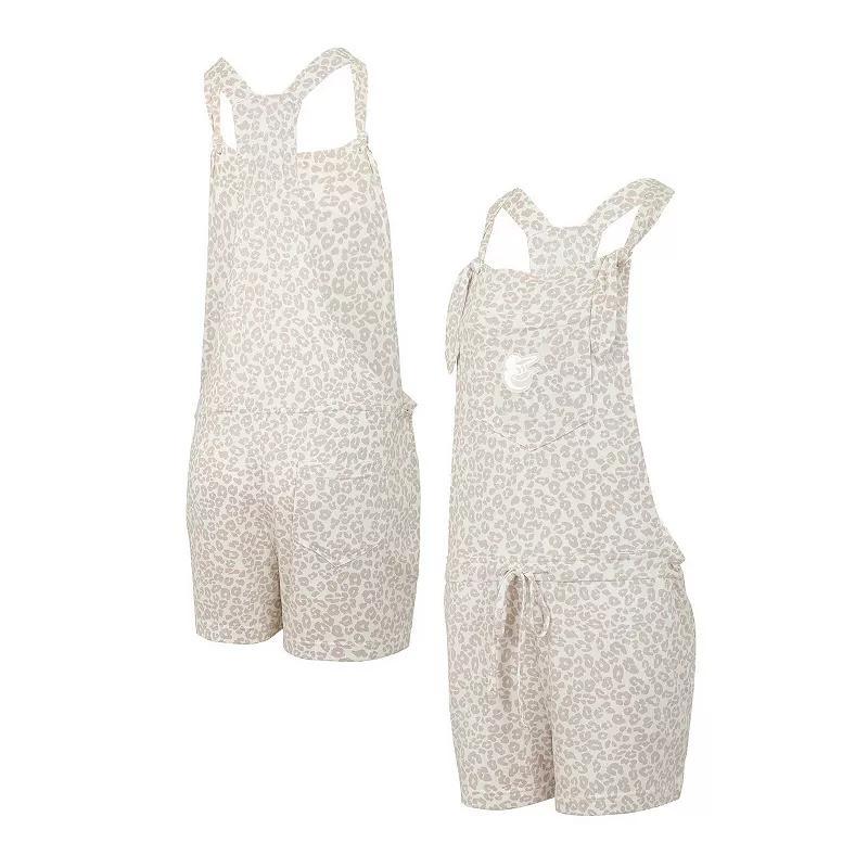 Womens Concepts Sport Cream Cleveland Guardians Montana Hacci Knit Romper Overalls Product Image