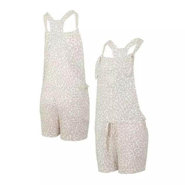 Womens Concepts Sport Cream Cleveland Guardians Montana Hacci Knit Romper Overalls Product Image