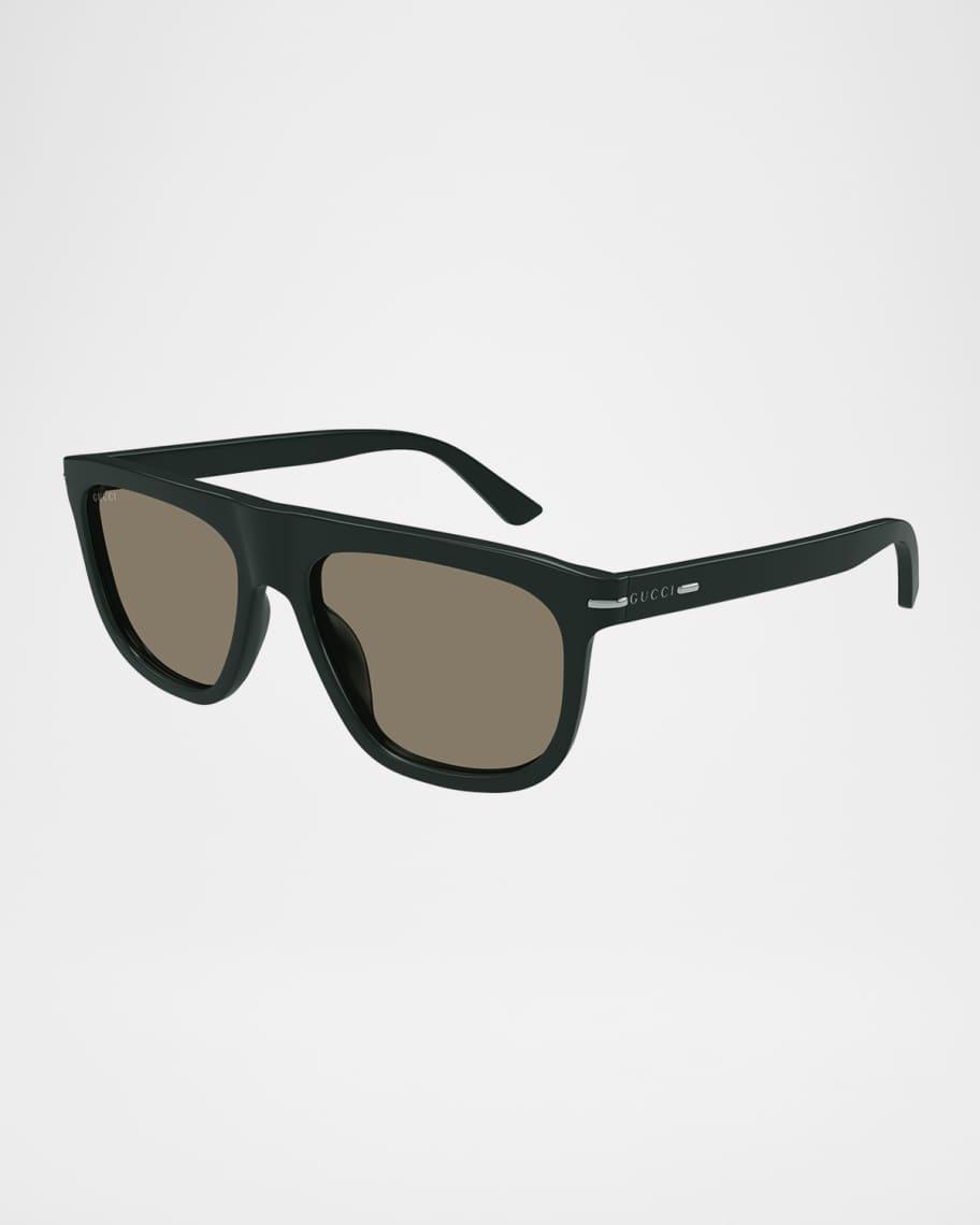 Men's GG1726SM Acetate Rectangle Sunglasses Product Image