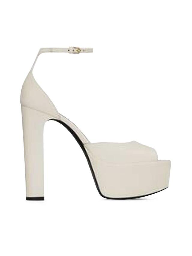 Womens Jodie Platform Sandals In Smooth Leather Product Image