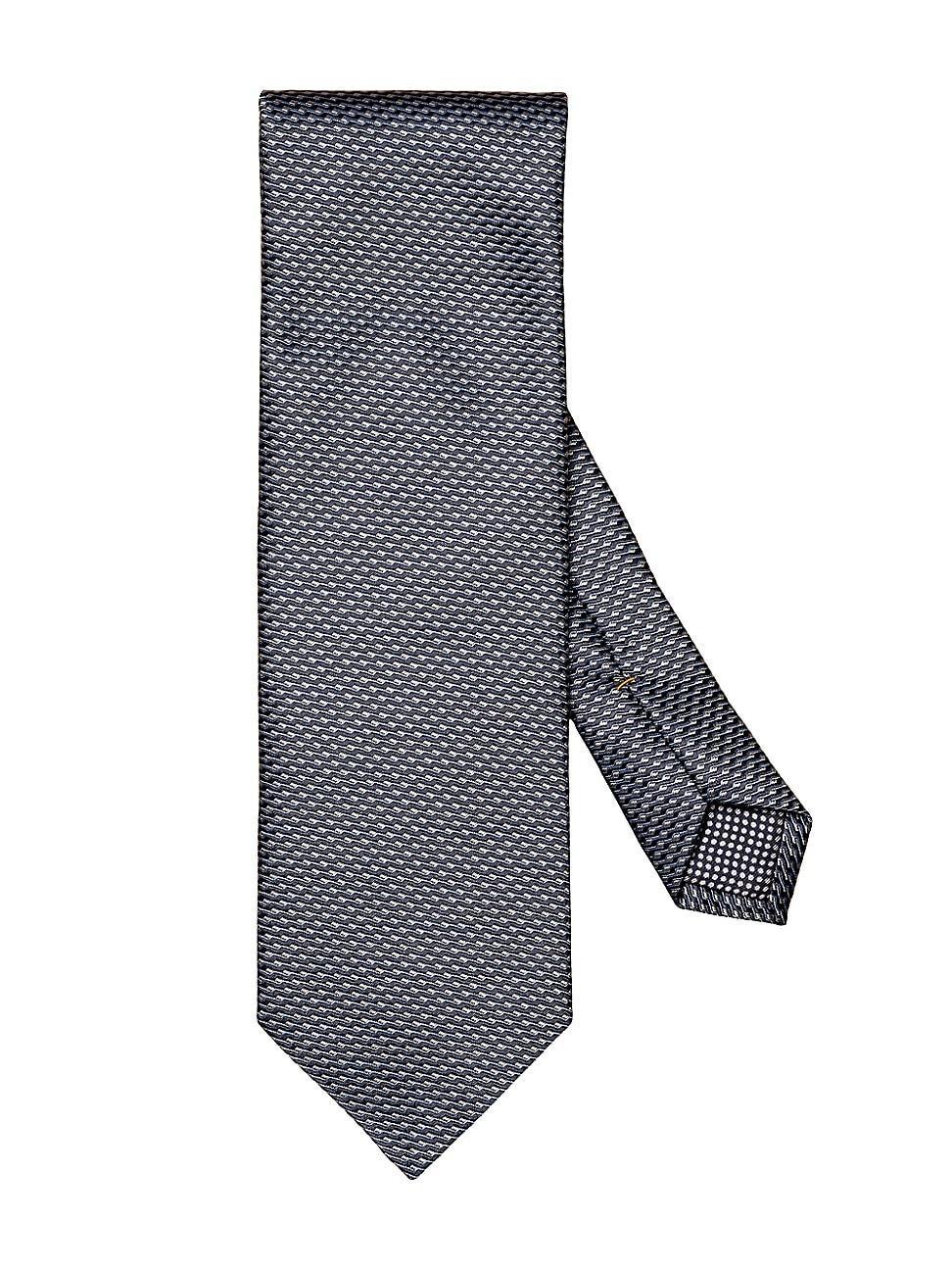 Mens Geometric Silk Tie Product Image