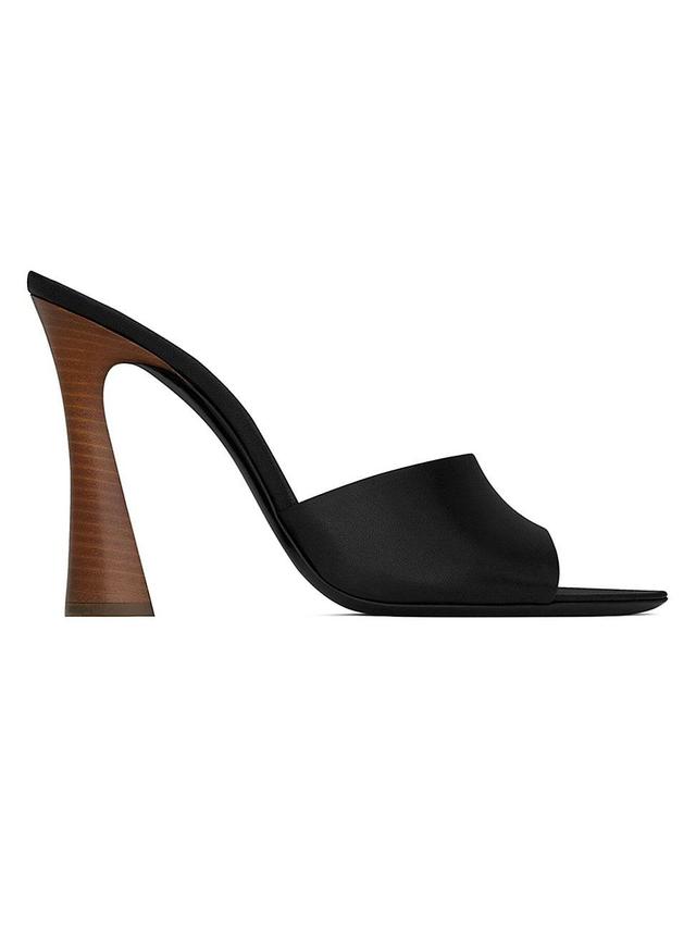 Womens Suite Mules in Smooth Leather Product Image