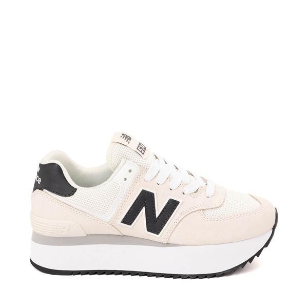 Womens New Balance 574+ Athletic Shoe - Linen / Sea Salt / Phantom Product Image