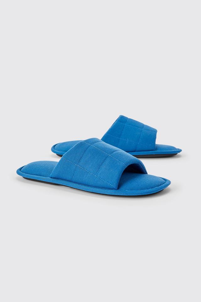 Quilted Slider Slippers | boohooMAN USA Product Image