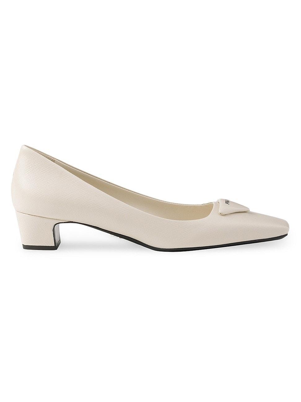 Womens Patent Saffiano Leather Pumps Product Image