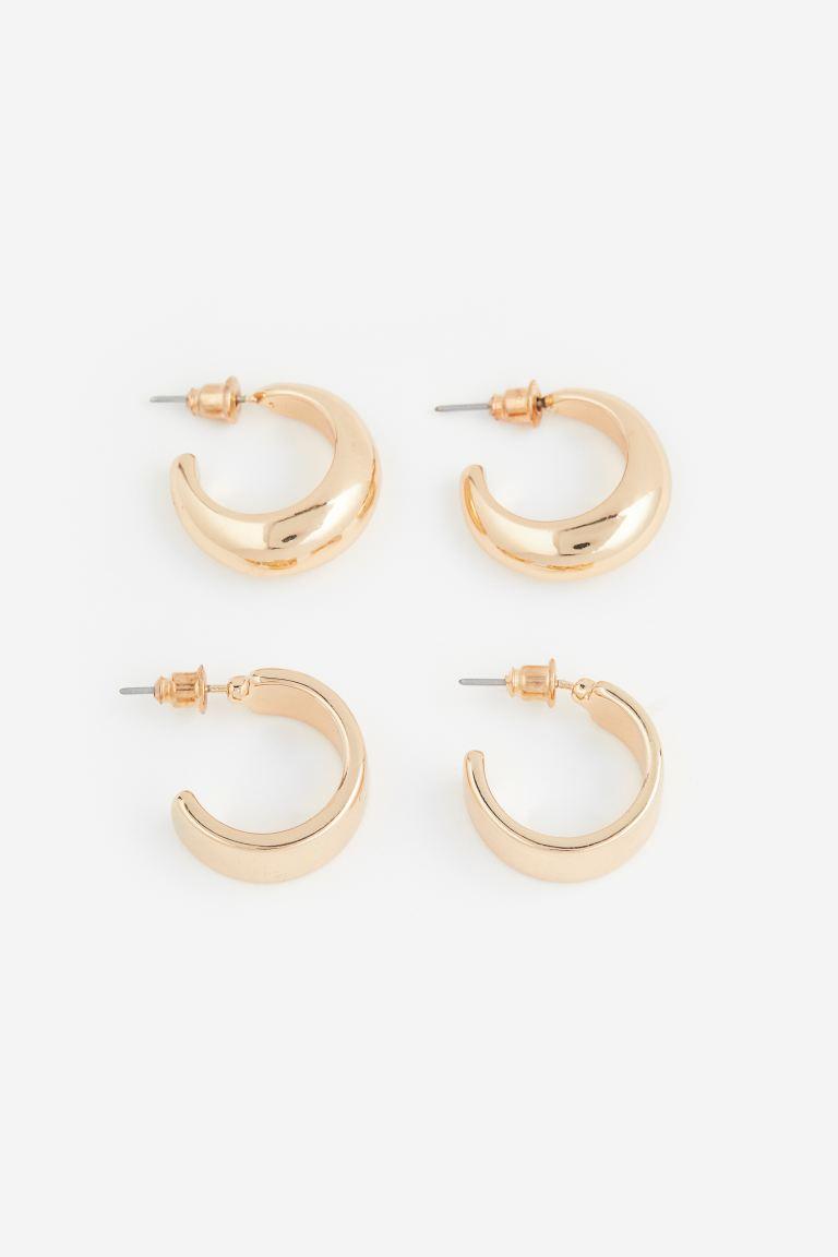 2 Pairs Hoop Earrings Product Image