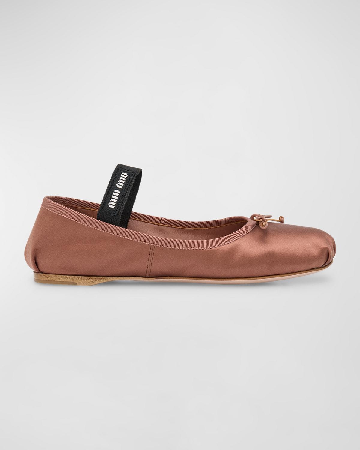 Satin Ballet Flats Product Image