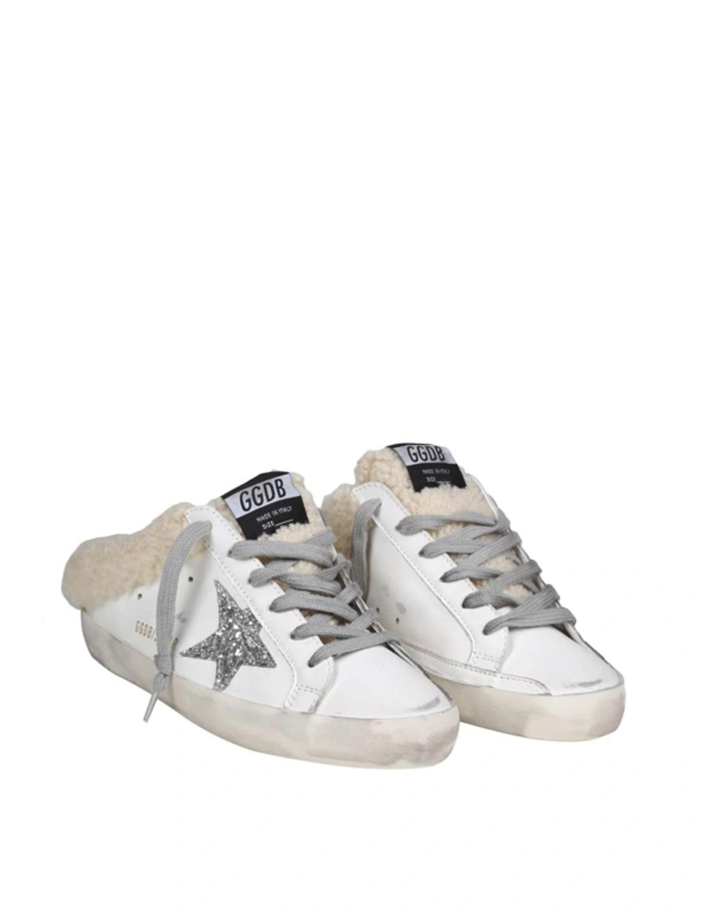 GOLDEN GOOSE Ssense Exclusive White Super-star Sabot Sneakers Product Image