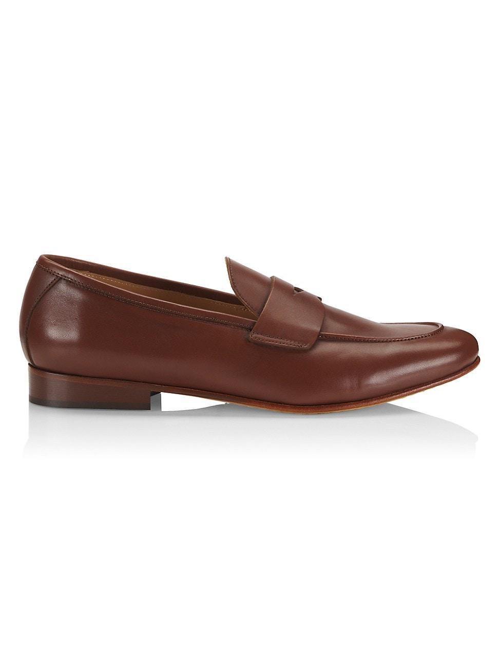 Mens COLLECTION Leather Penny Loafers Product Image