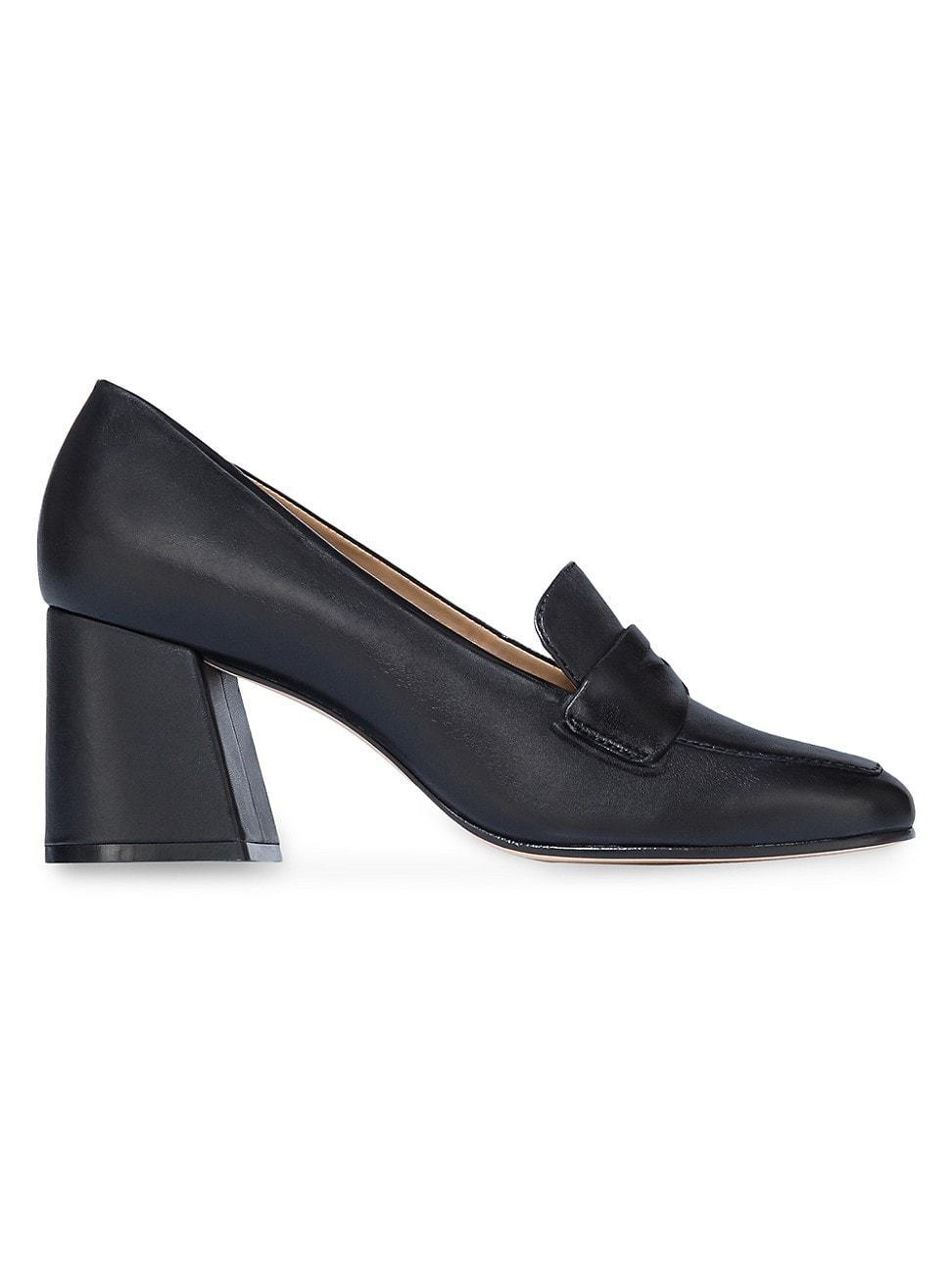 Womens Nessa Block Heel Loafers Product Image