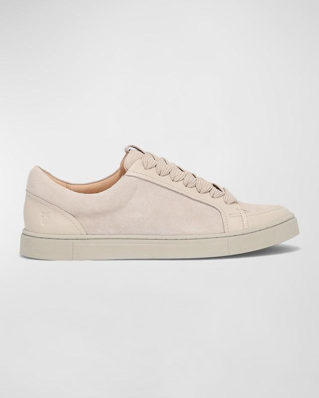 Ivy Mixed Leather Low-Top Sneakers Product Image