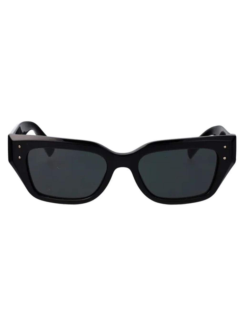 DOLCE & GABBANA Logo-print Sunglasses In Black Product Image