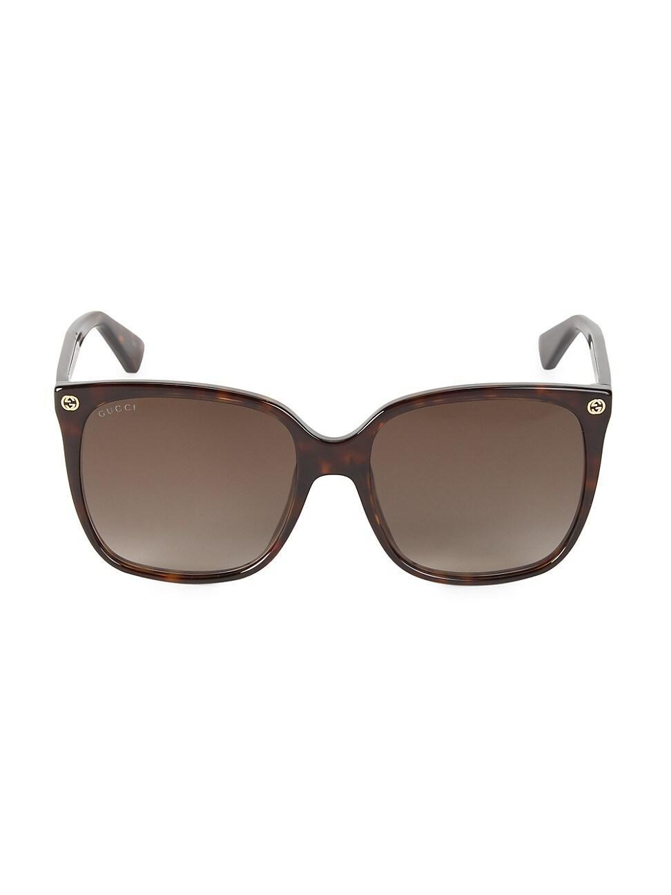 Womens 57MM Square Sunglasses Product Image