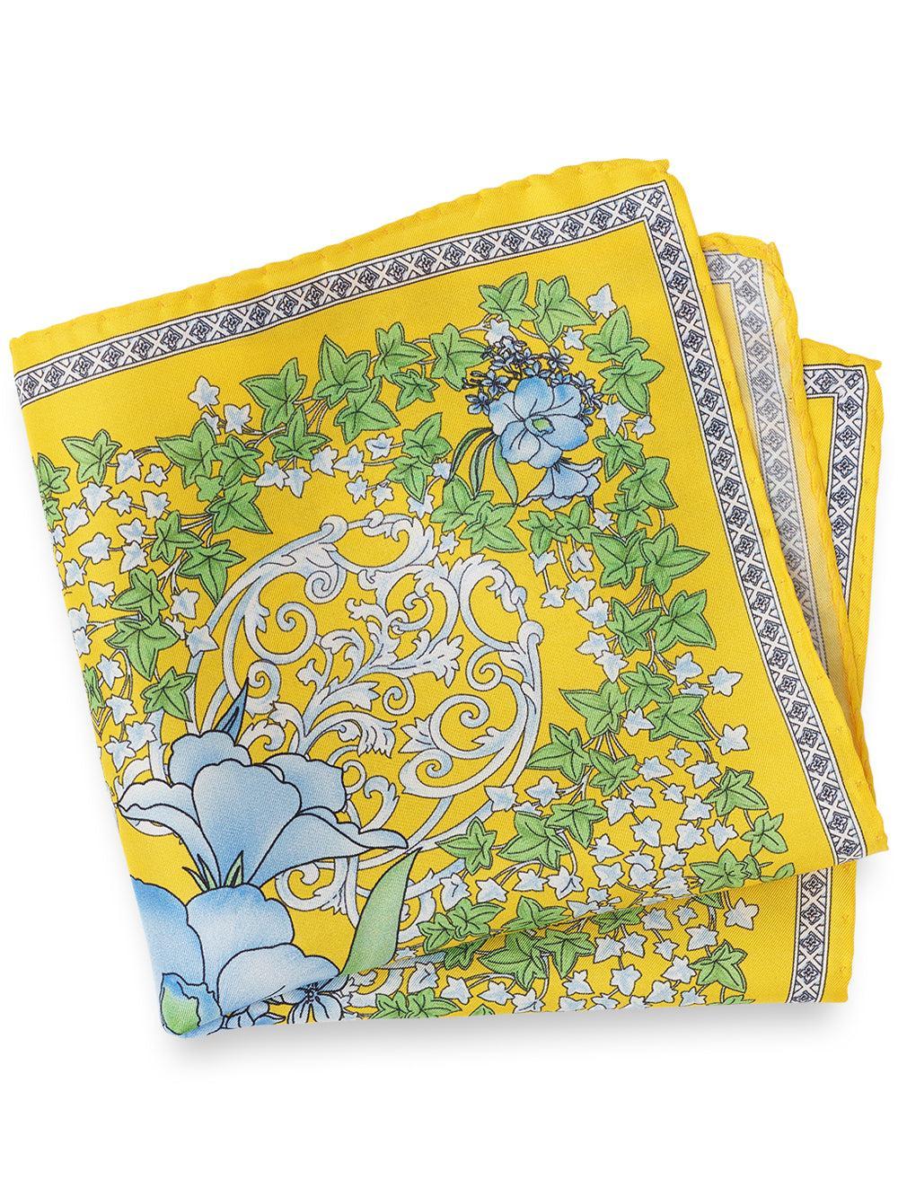 Floral Silk Pocket Square Product Image