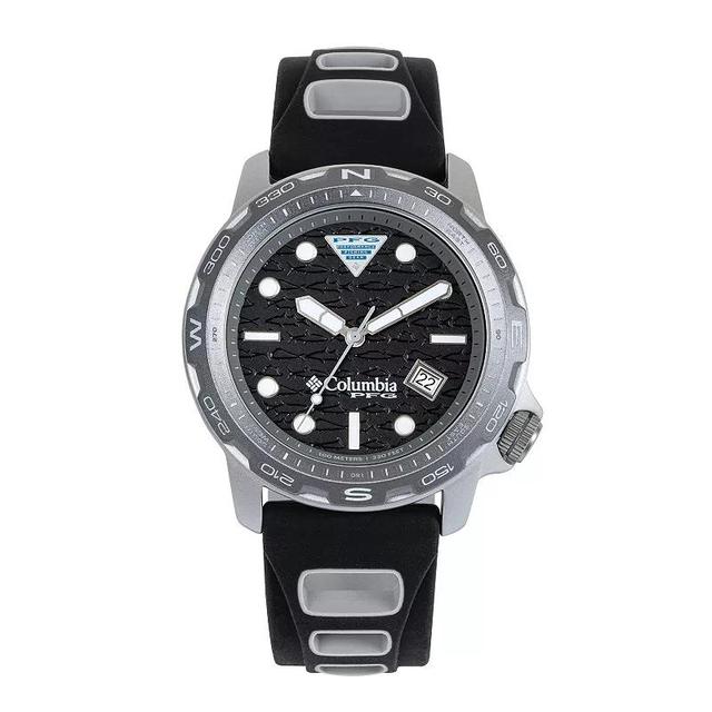 Columbia Mens Backcaster Black Silicone Strap Watch Product Image