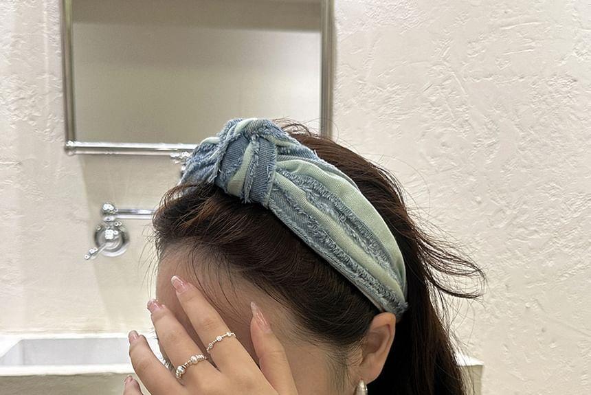 Denim Knot Headband Product Image