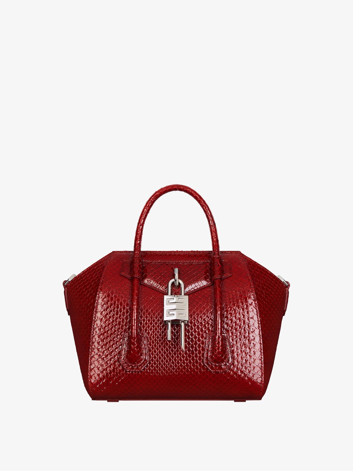 Mini Antigona Lock bag in python Product Image