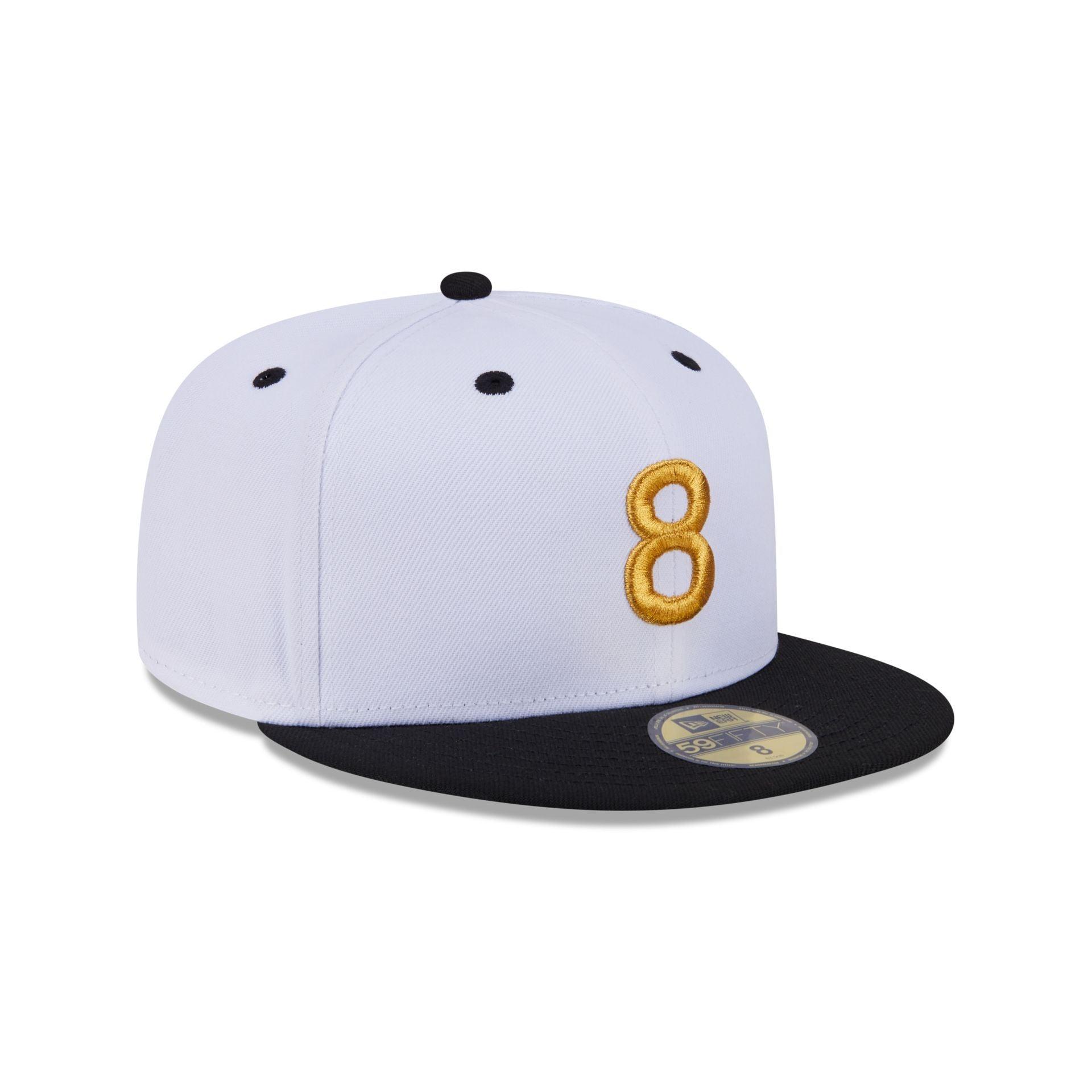 New Era Cap Signature Size 8 White 59FIFTY Fitted Hat Male Product Image