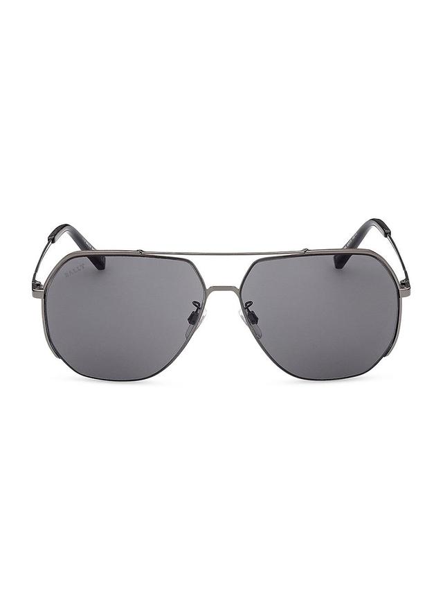 Mens 63MM Pilot Sunglasses Product Image