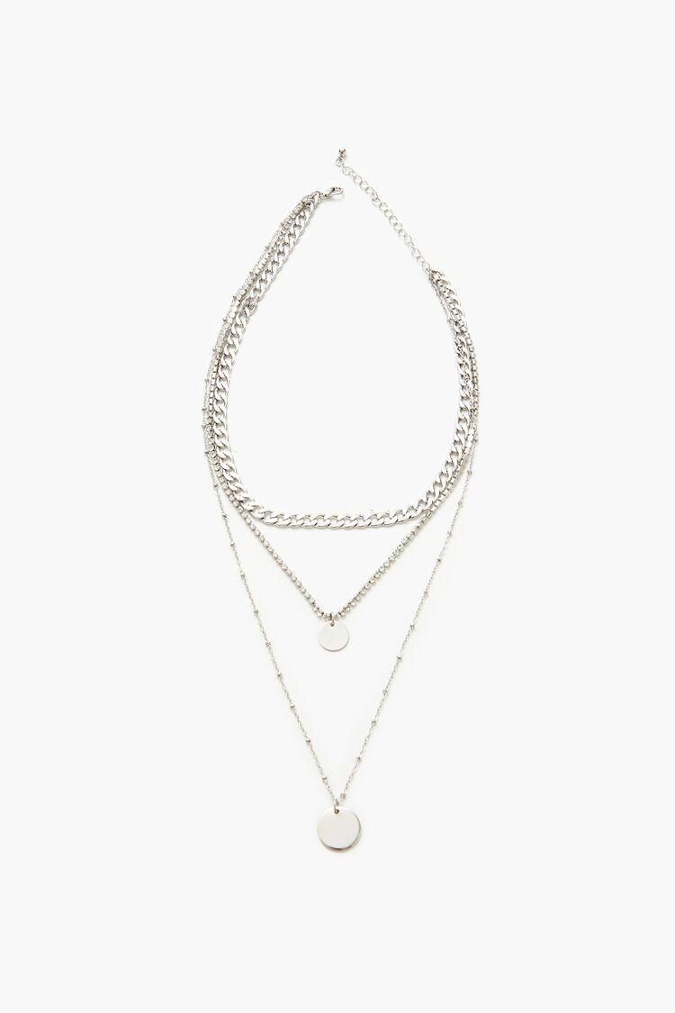 Layered Round Pendant Necklace | Forever 21 Product Image