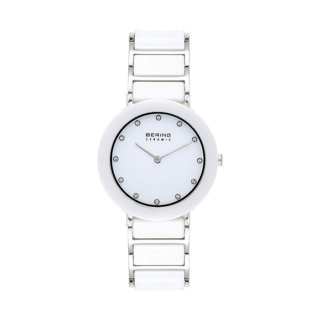 BERING Womens White Ceramic Link Watch - 11435-754 Product Image