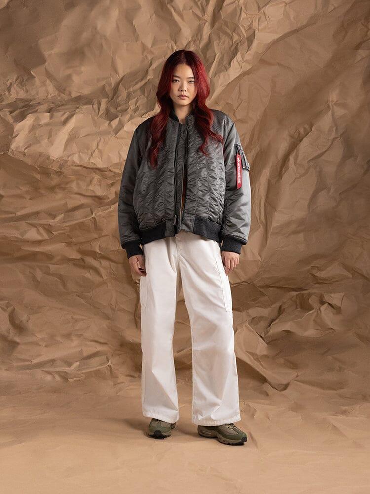 WOMEN'S MA-1 SHIRRING BOMBER JACKET Female Product Image