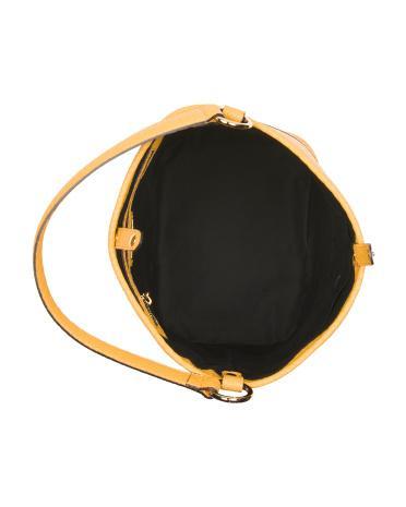 Leather Extra Large Bucket Bag for Women Product Image