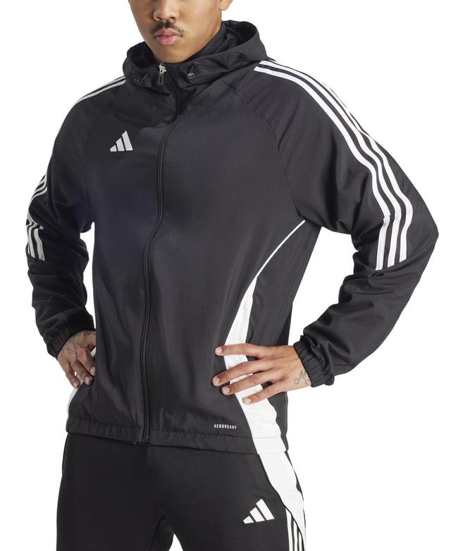 adidas Mens adidas Tiro 24 Windbreaker - Mens Black/White Product Image